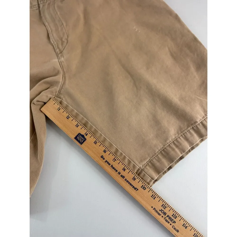 Old Navy Men's Shorts Size 32 Khaki Tan Cotton Chino Flat Front Casual